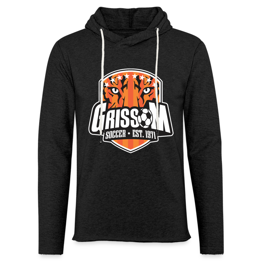 Grissom Soccer Logo Unisex Lightweight Terry Hoodie - charcoal grey