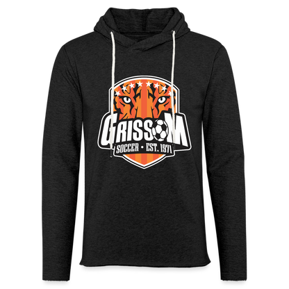 Grissom Soccer Logo Unisex Lightweight Terry Hoodie - charcoal grey