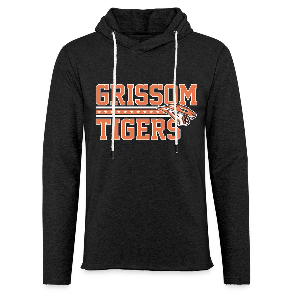 Grissom Tigers Lightweight Hoodie - charcoal grey