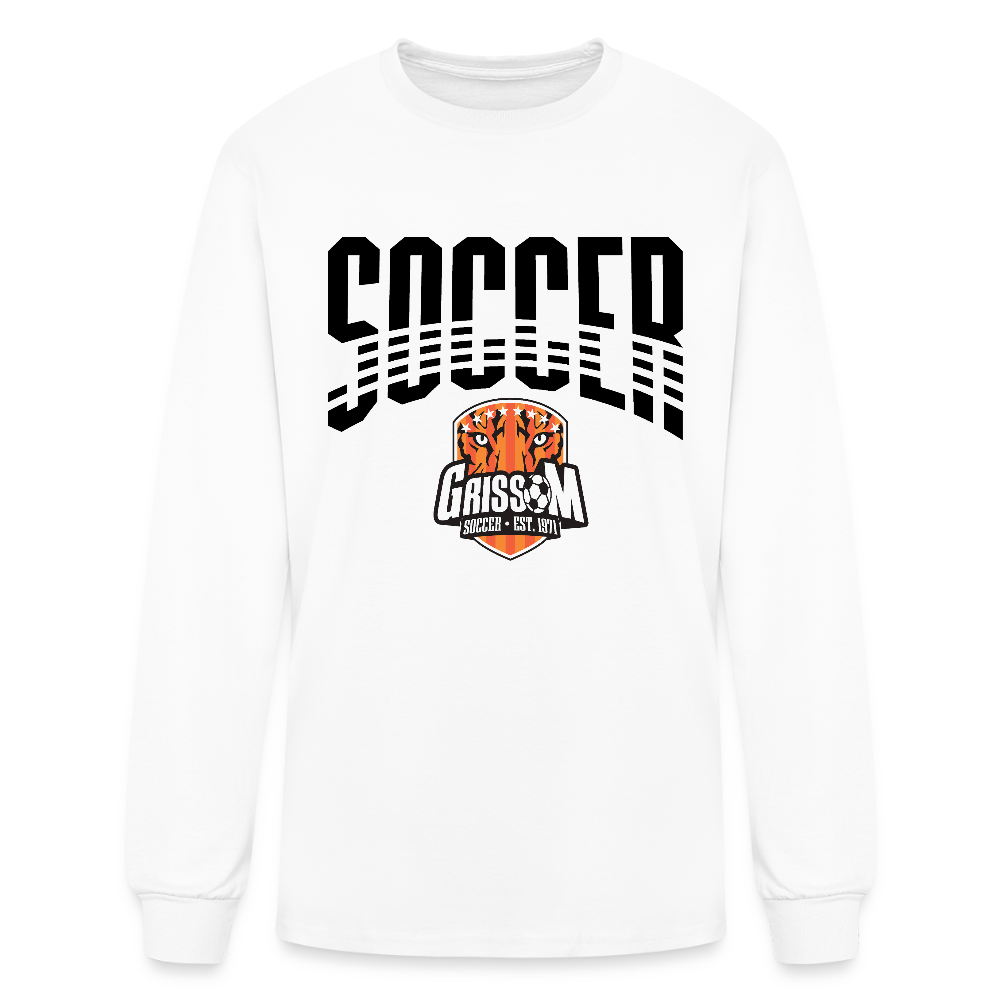 Grissom Soccer Logo (cuffs) - white