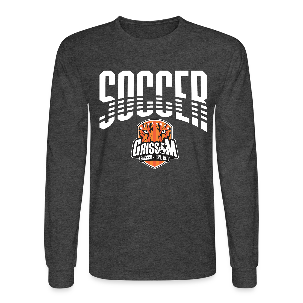 Grissom Soccer Logo - heather black