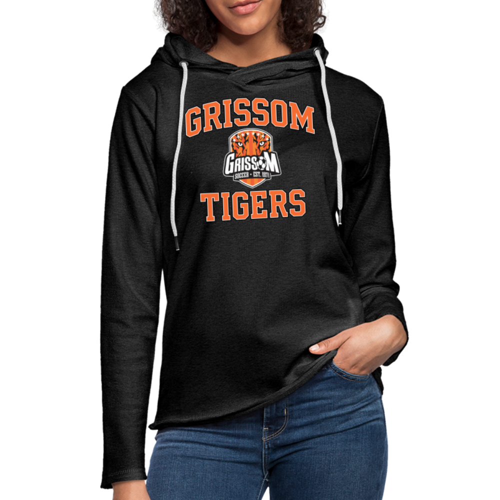 Grissom Tigers Soccer Unisex Lightweight Terry Hoodie - charcoal grey