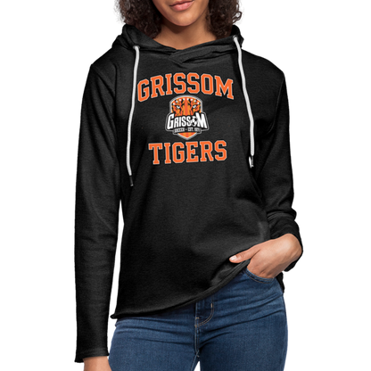 Grissom Tigers Soccer Unisex Lightweight Terry Hoodie - charcoal grey