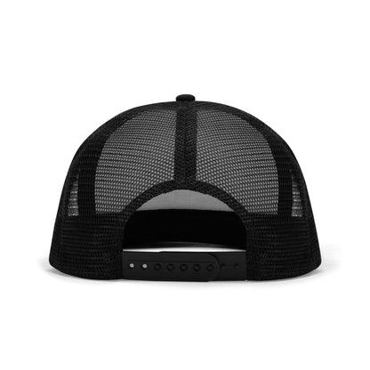 Grissom Tigers Logo Embroidered/Printed Black Mesh Hat