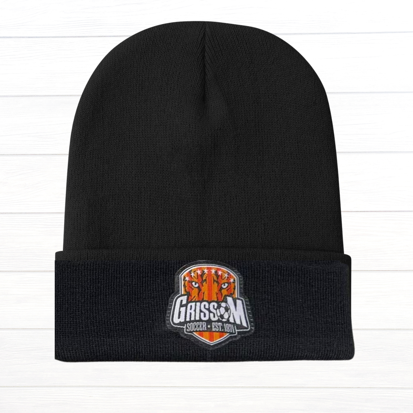 Grissom Men's Soccer Logo Patch Beanie
