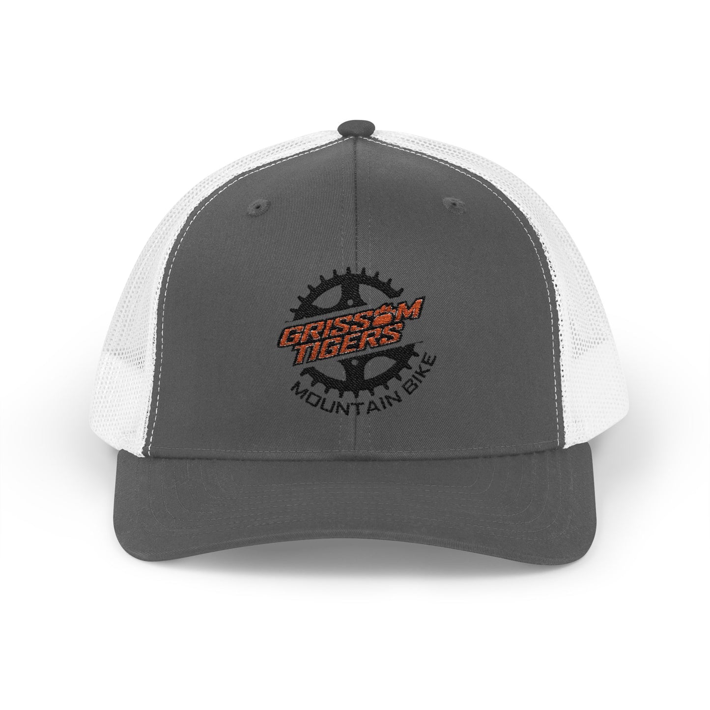 Mountain Bike Embroidered Snapback Trucker Cap
