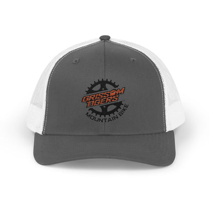 Mountain Bike Embroidered Snapback Trucker Cap