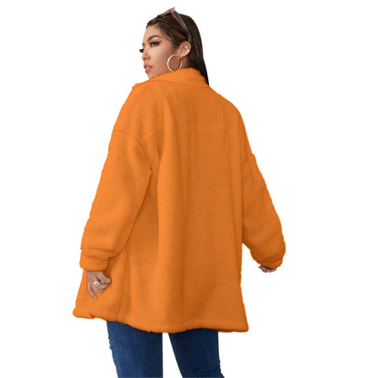 Men's Soccer Logo Fleece Stand-up Collar (Orange)