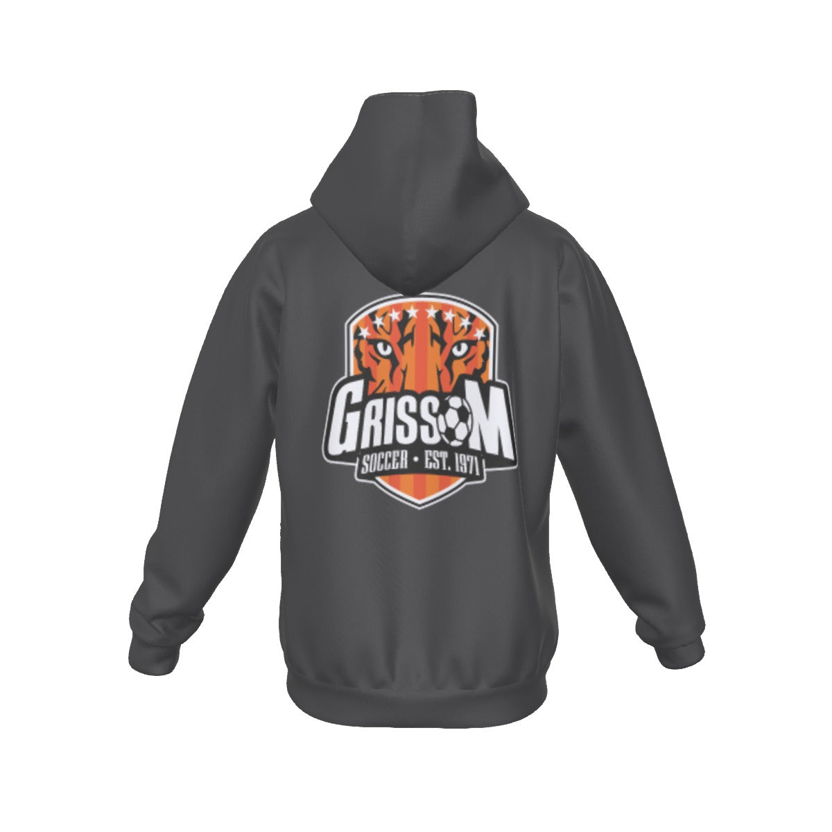 Sherpa Fleece Zip Up Hoodie (Gray)