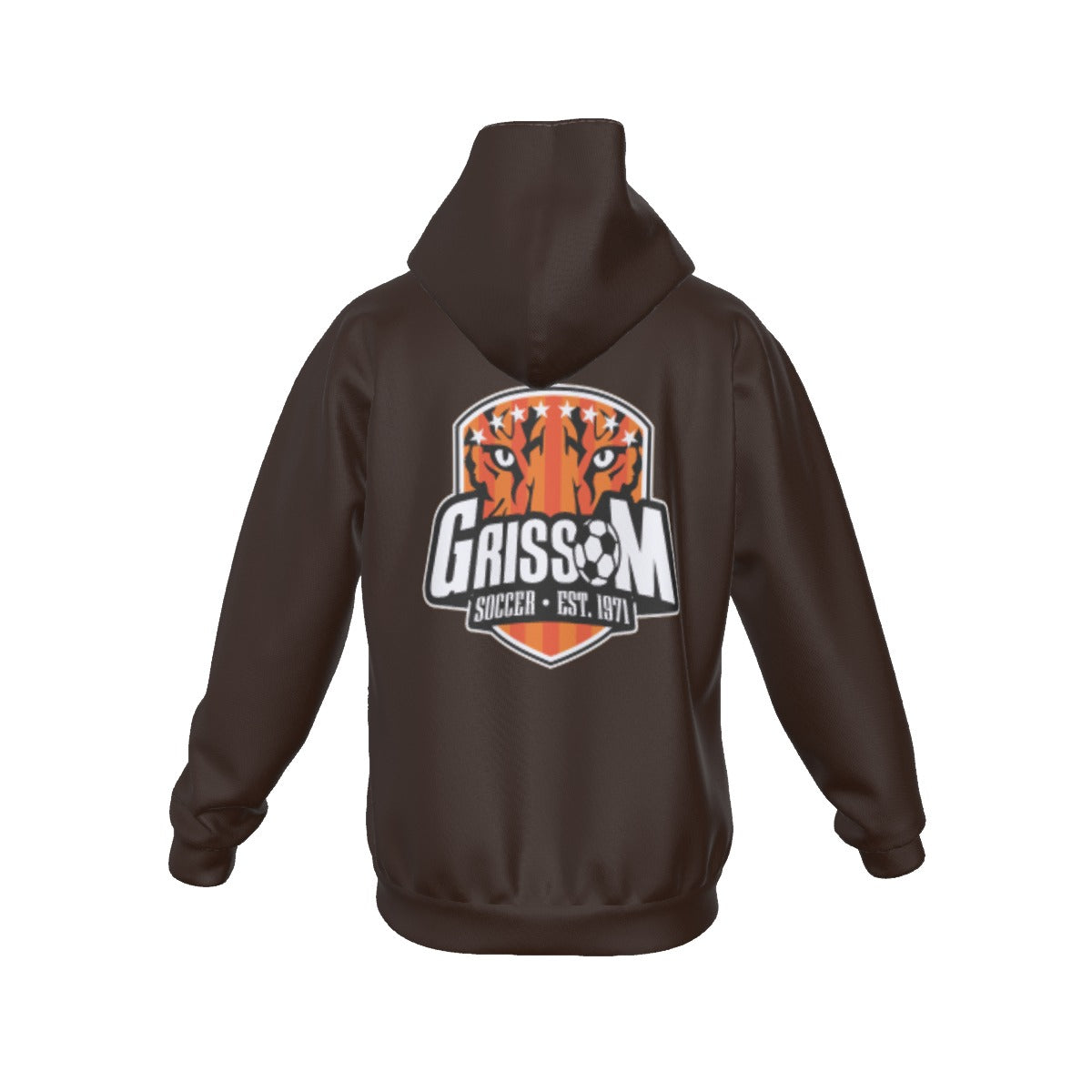 Sherpa Fleece Zip Up Hoodie (Brown)
