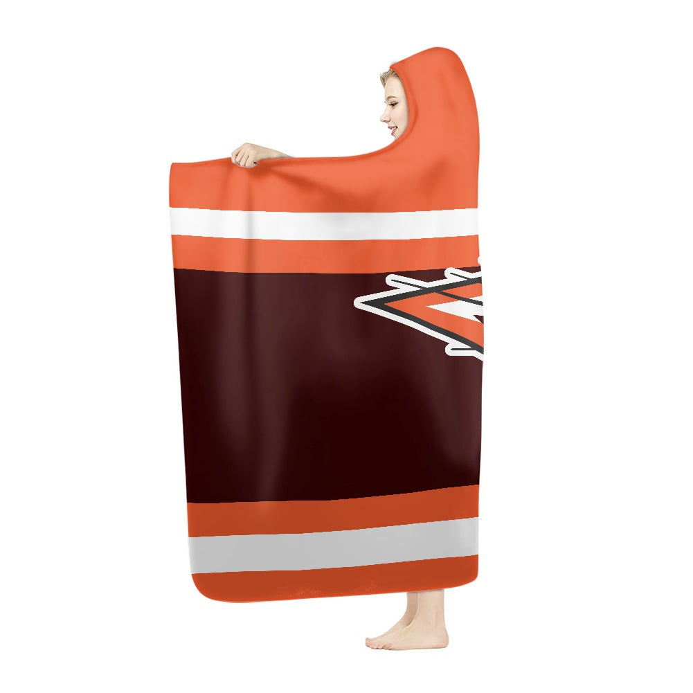 Grissom Tigers Orange Hooded Blanket