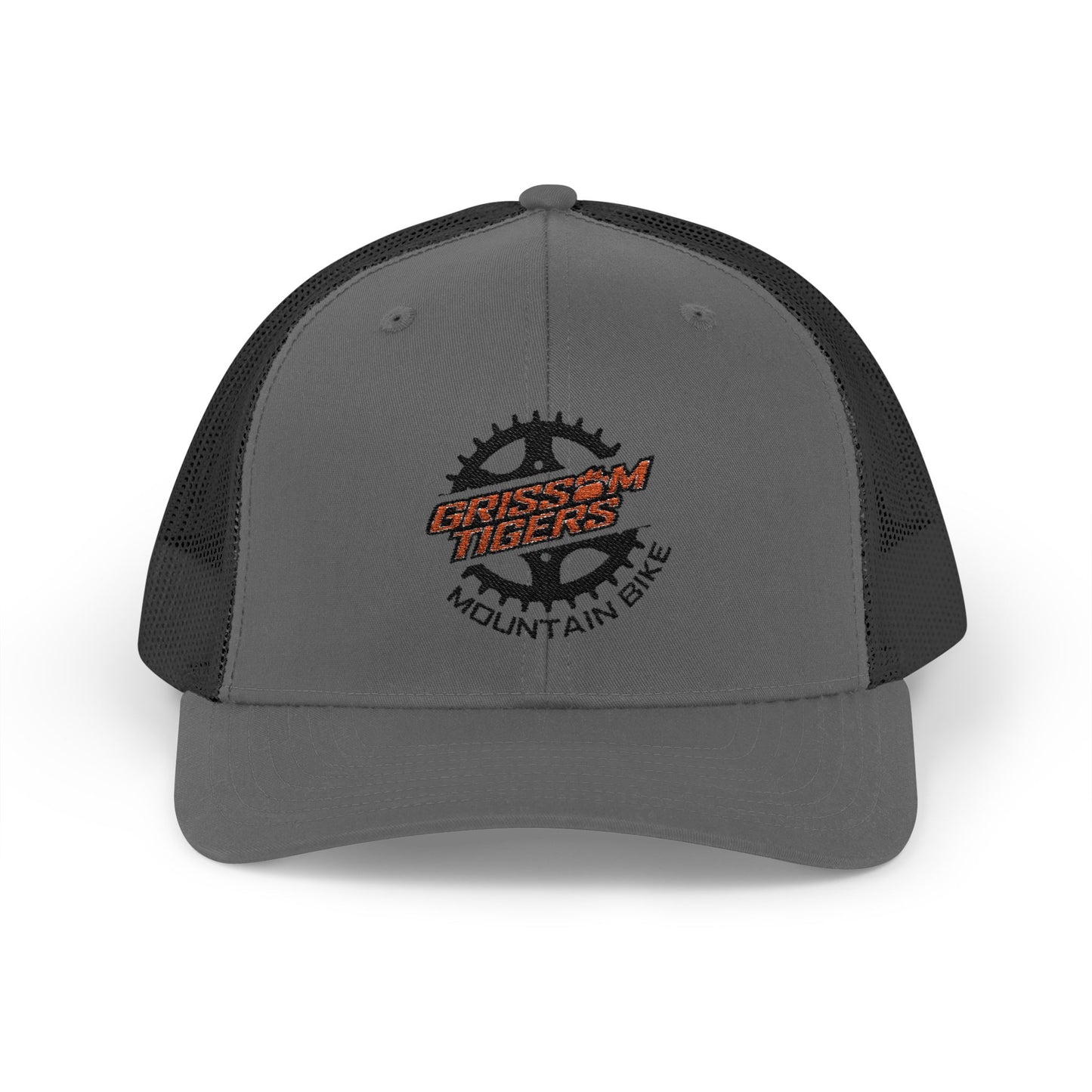 Mountain Bike Embroidered Snapback Trucker Cap