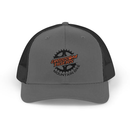 Mountain Bike Embroidered Snapback Trucker Cap
