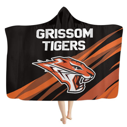 Grissom Tiger Hooded Blanket