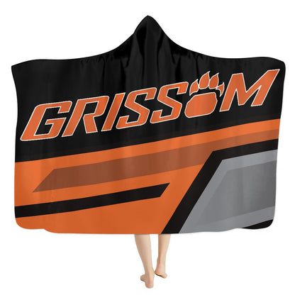 Grissom Tiger Paws Hooded Blanket