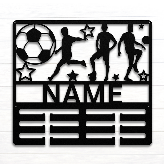 Custom Mens' Soccer Metal Holder