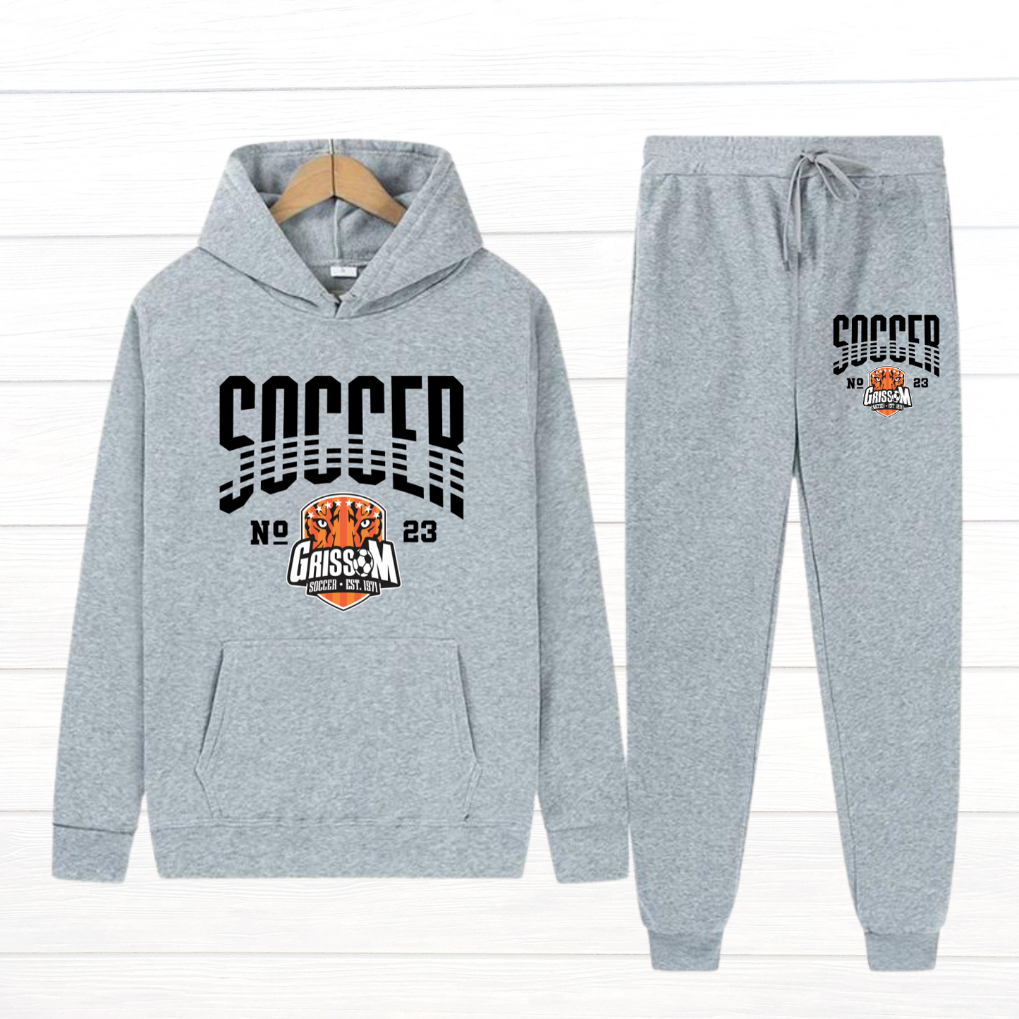 Grissom Custom Number 2pc Hoodie/Sweatpants