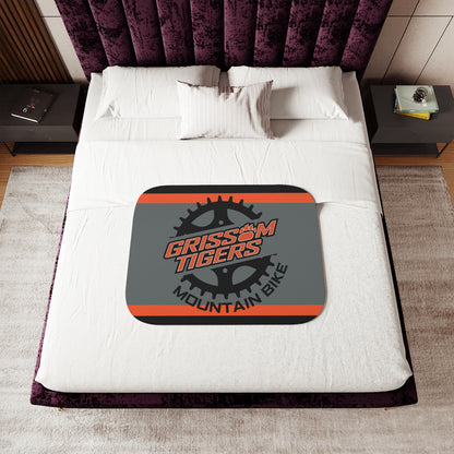 Grissom Mountain Bike Black/Orange Sherpa Blanket