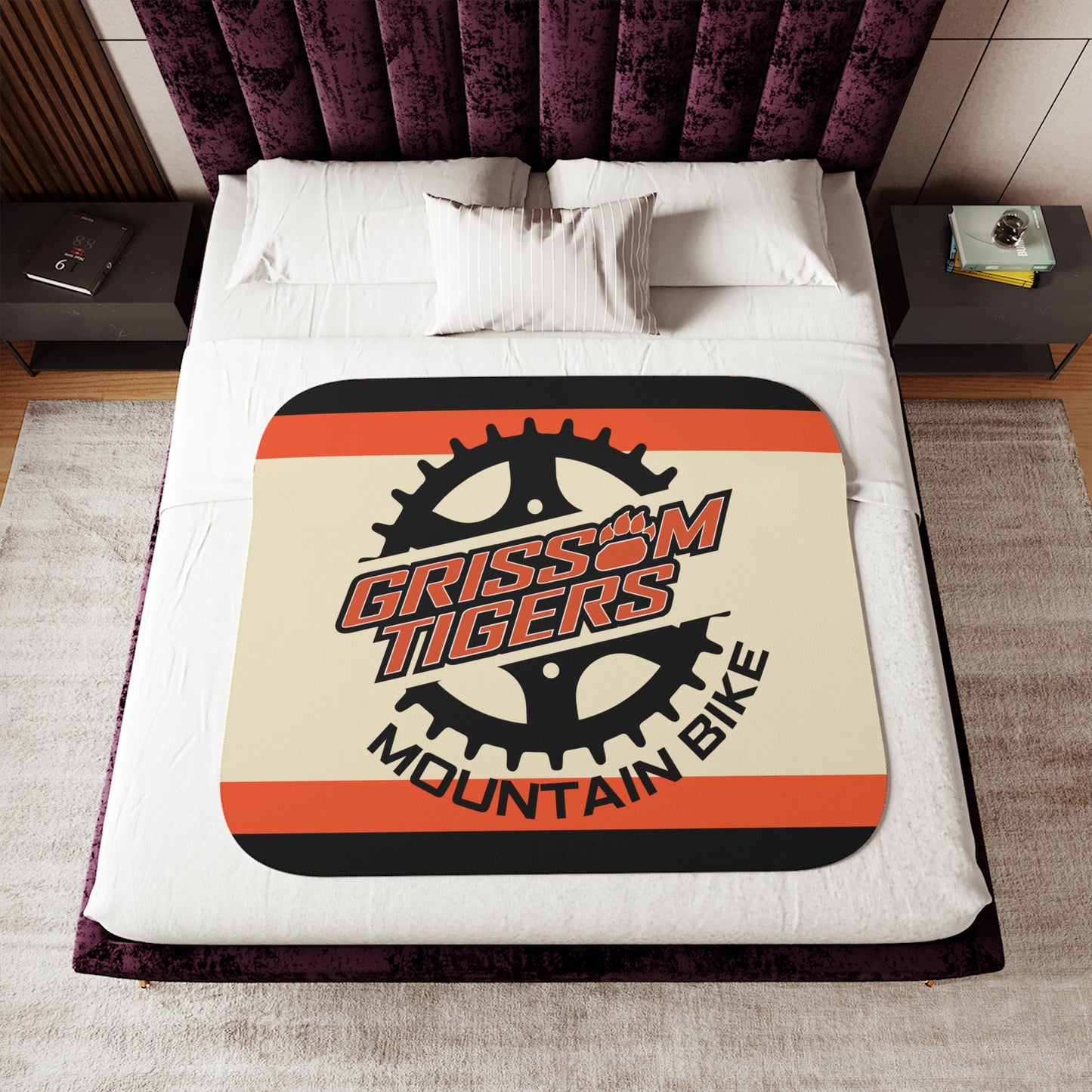 Grissom Mountain Bike Black/Beige SHERPA Blanket