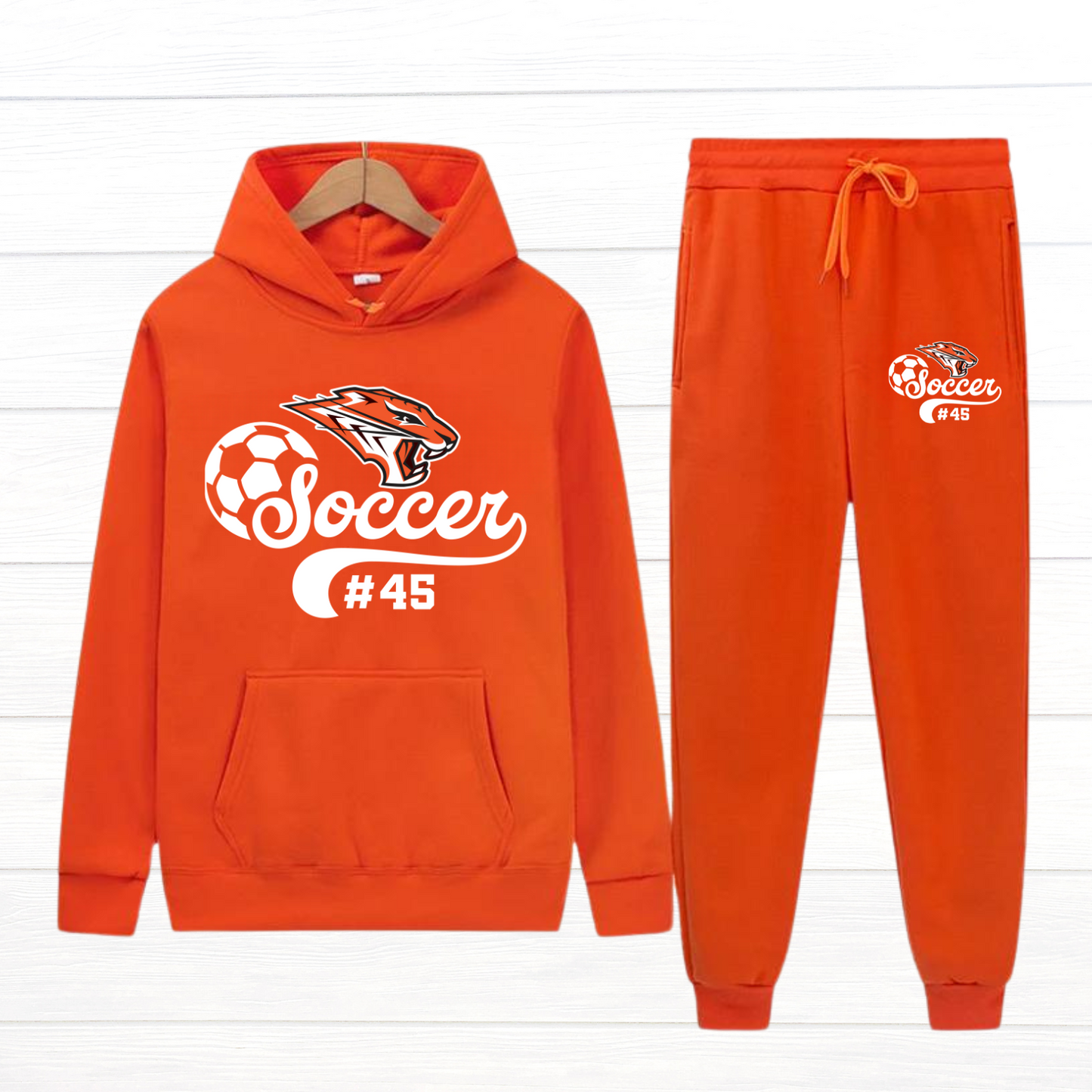 Tigers Custom Number 2pc Hoodie/Sweatpants