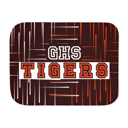 GHS Tigers Lines Velveteen Plush Blanket