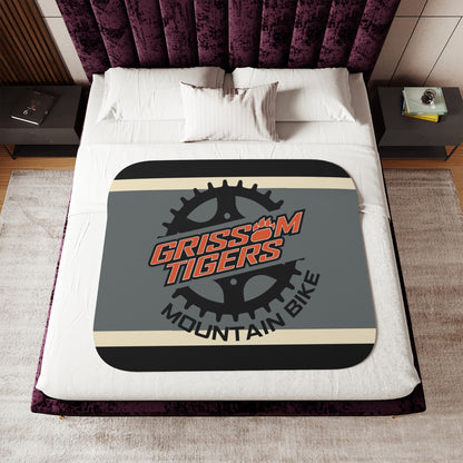 Grissom Mountain Bike Gray/Beige SHERPA Blanket