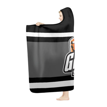 Grissom Soccer Gray Hooded Blanket