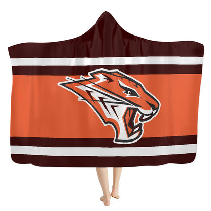 Grissom Tigers Brown Hooded Blanket