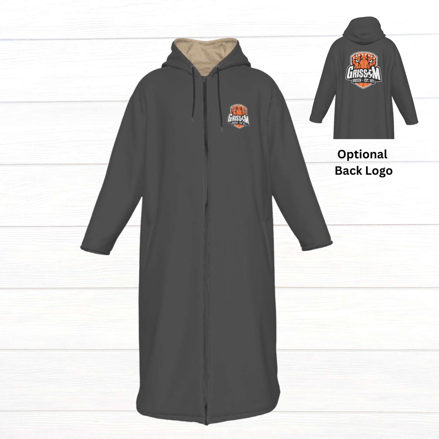 Soccer Logo Fleece Jacket (Gray)