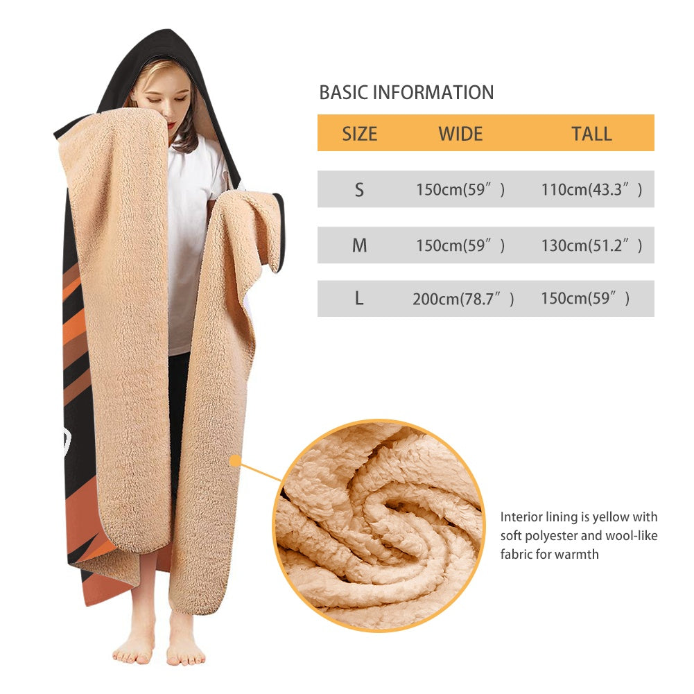 Grissom Tiger Hooded Blanket