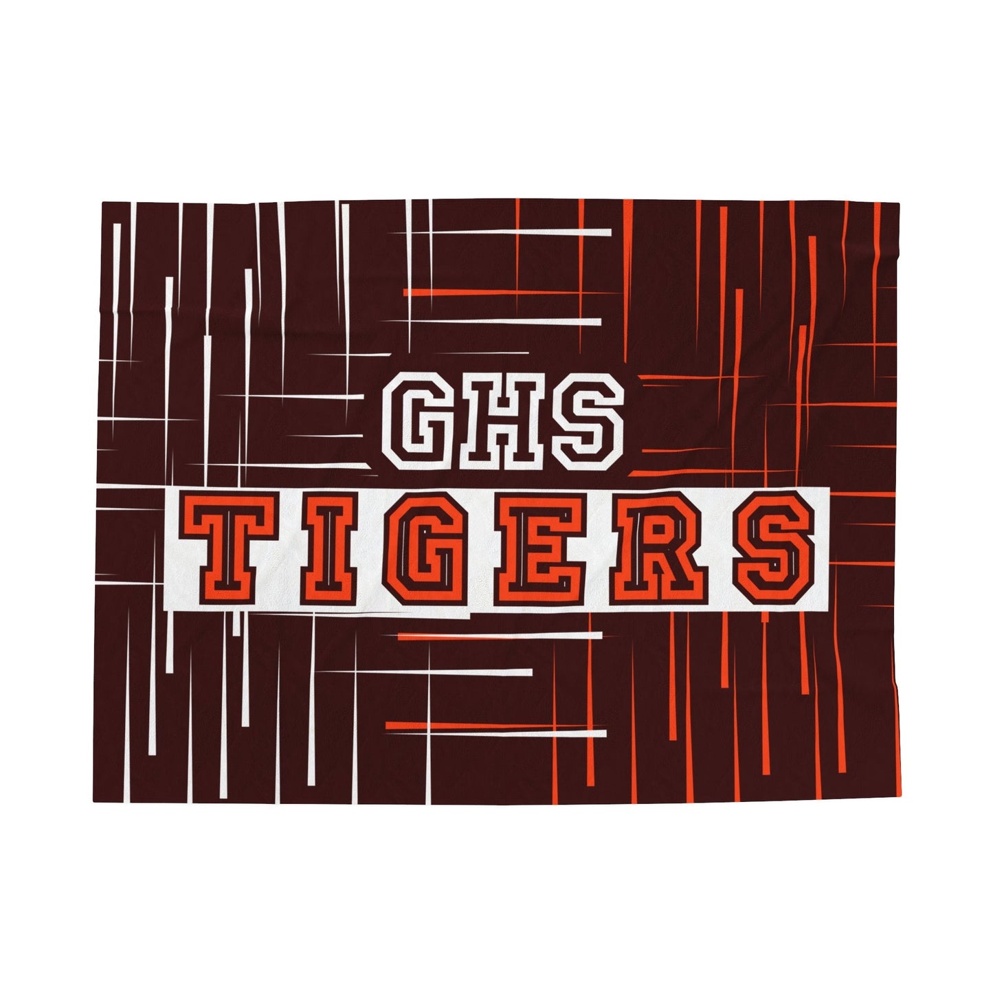 GHS Tigers Lines Velveteen Plush Blanket