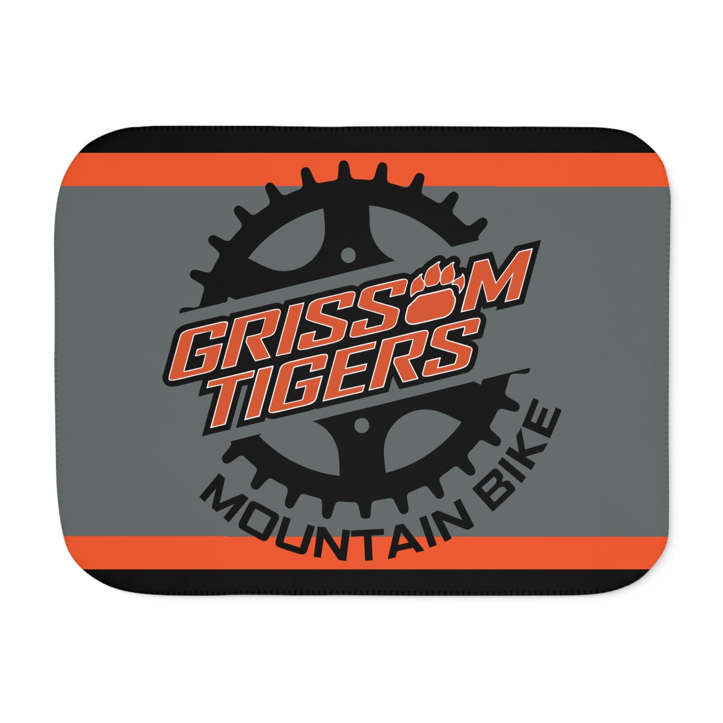 Grissom Mountain Bike Black/Orange Sherpa Blanket