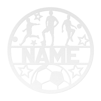 Custom Men's Soccer Metal Sign
