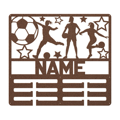 Custom Women's Soccer Metal Holder