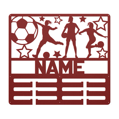 Custom Women's Soccer Metal Holder