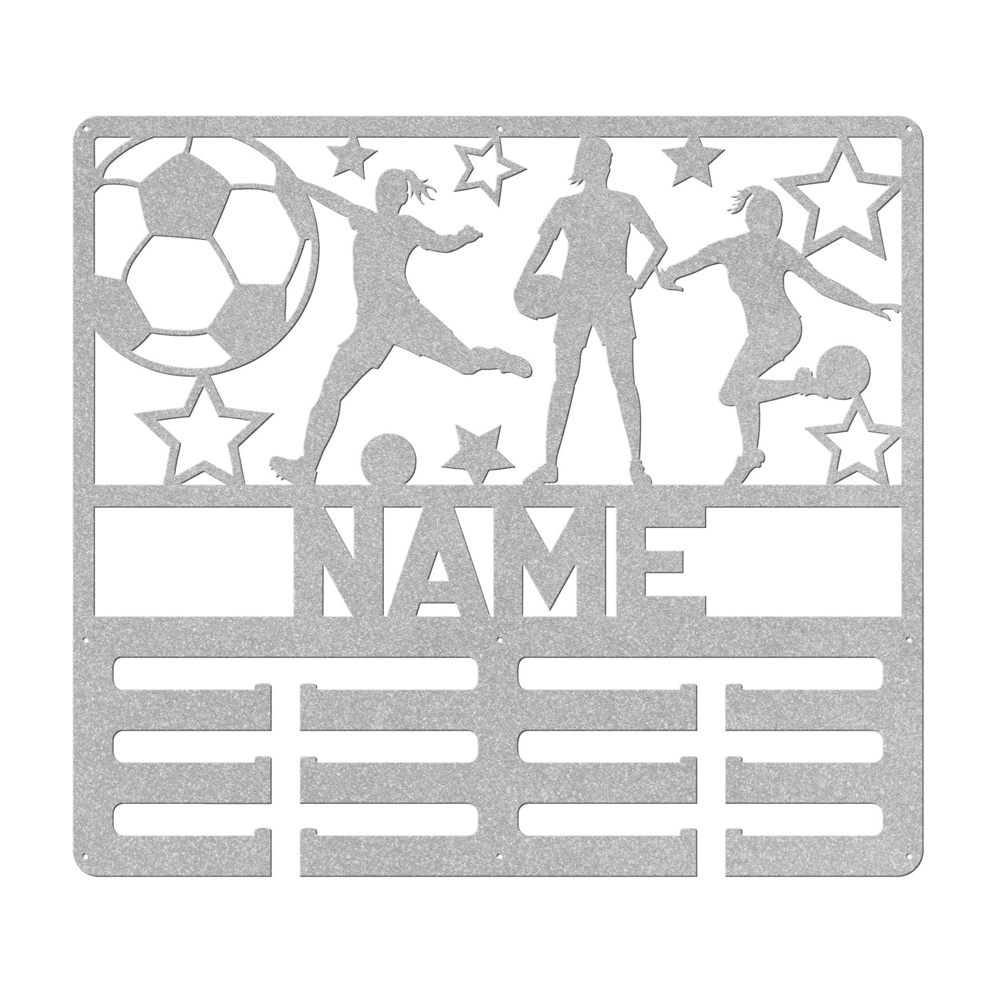 Custom Women's Soccer Metal Holder