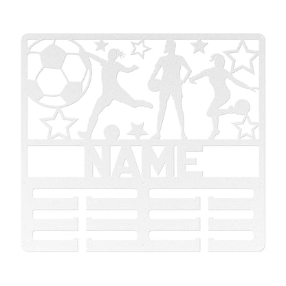 Custom Women's Soccer Metal Holder