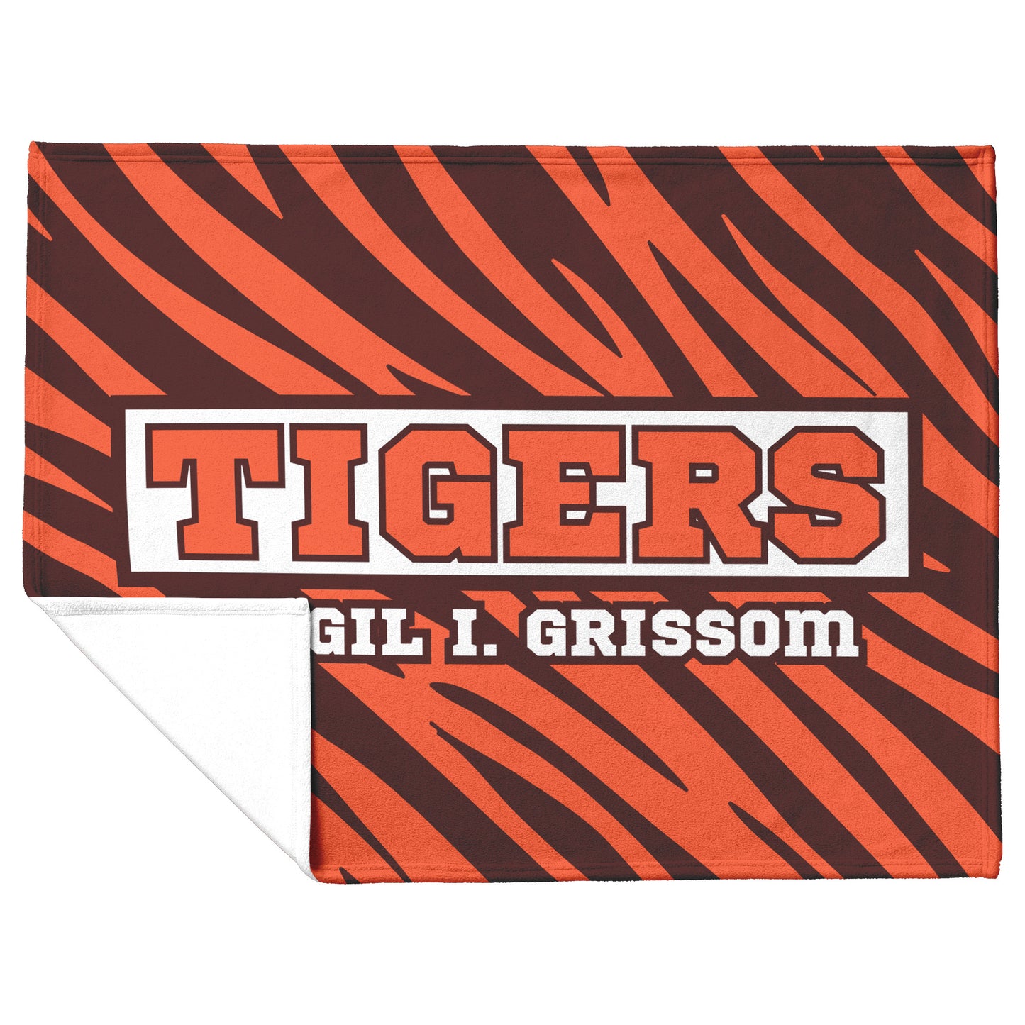 Grissom Tiger Stripes Velveteen Plush Blanket
