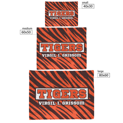 Grissom Tiger Stripes Velveteen Plush Blanket