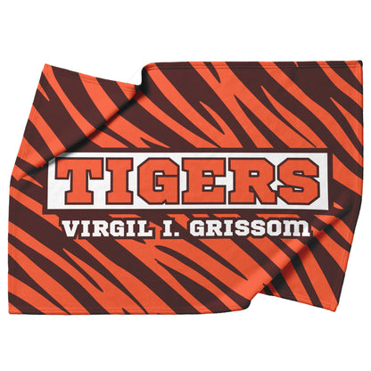 Grissom Tiger Stripes Velveteen Plush Blanket