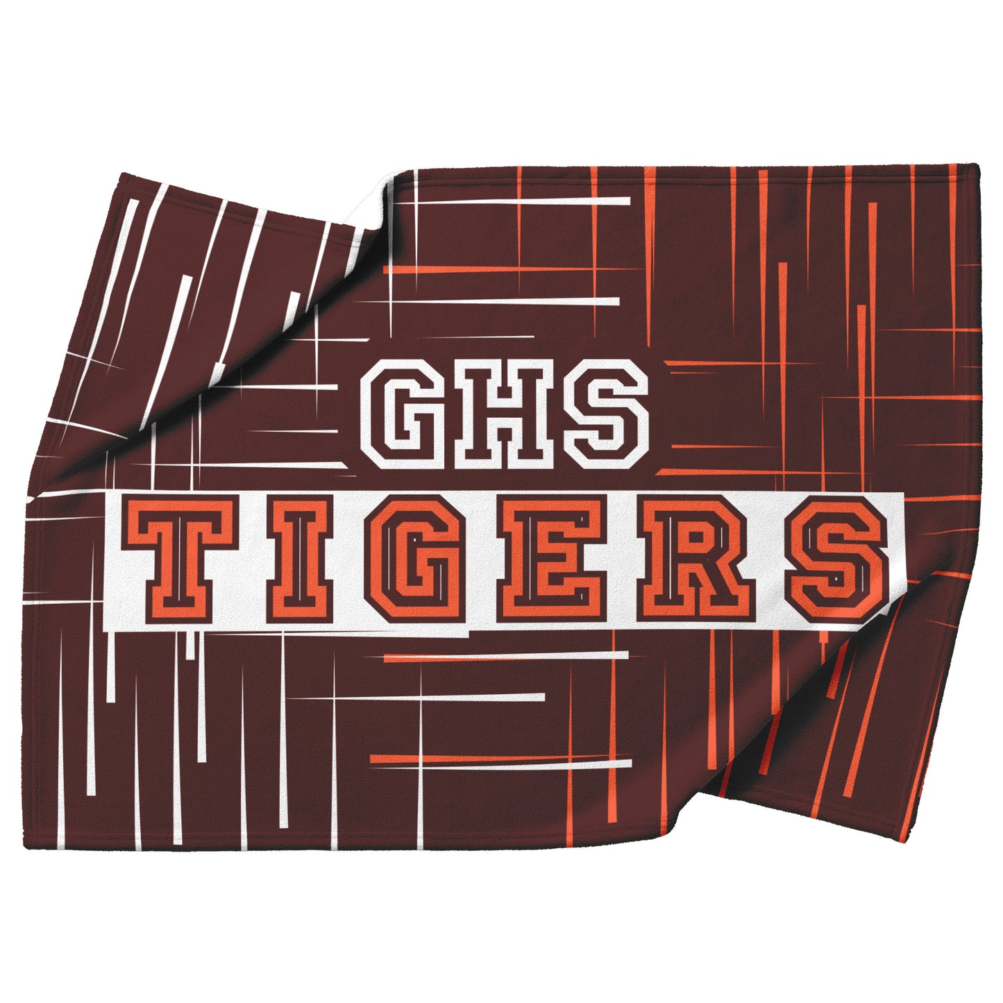 GHS Tigers Lines Velveteen Plush Blanket