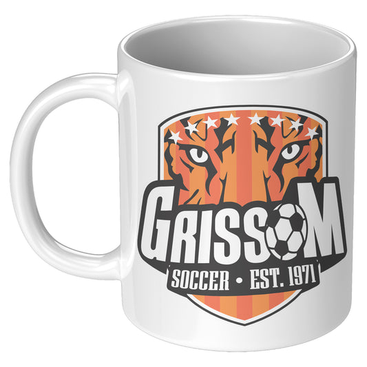 Grissom Mens Soccer 11oz White Mug
