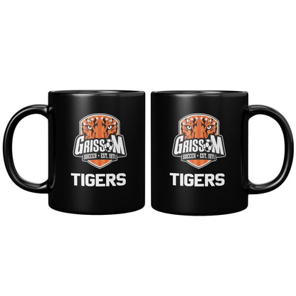 Grissom Mens Soccer Words 11oz Black Mug
