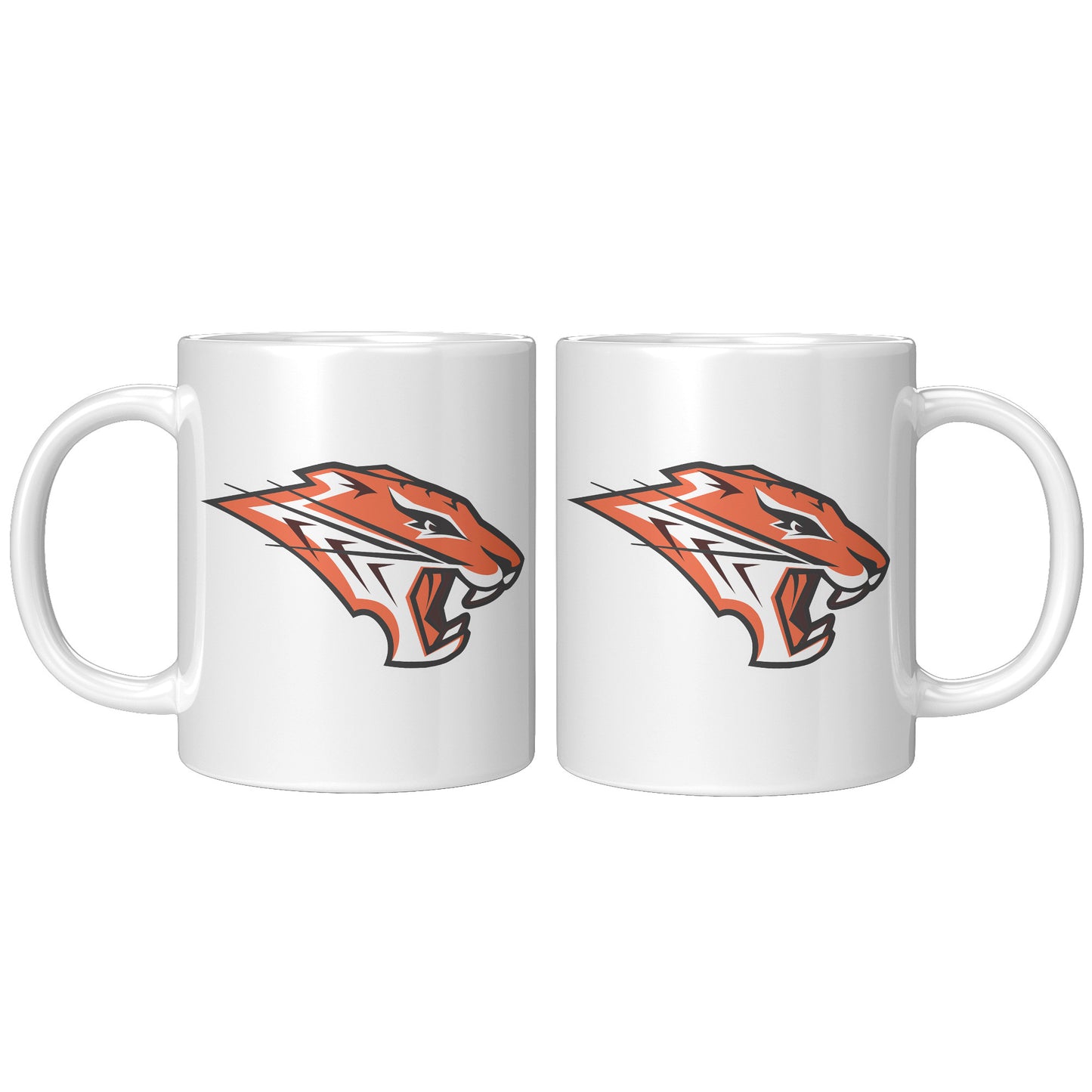 Grissom Tigers Logo 11oz White Accent Mug
