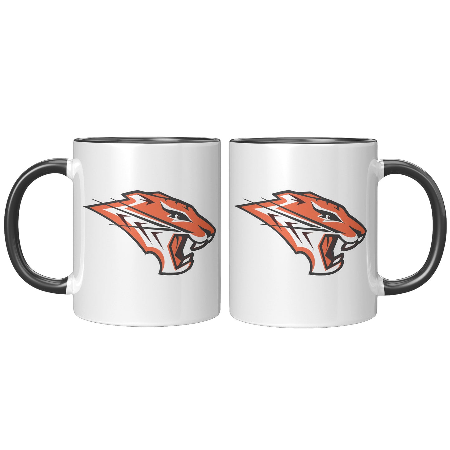 Grissom Tigers Logo 11oz White Accent Mug