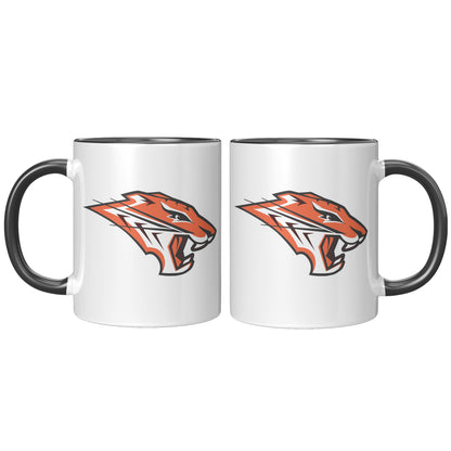 Grissom Tigers Logo 11oz White Accent Mug