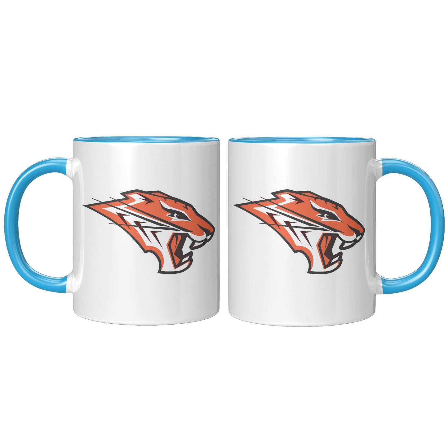 Grissom Tigers Logo 11oz White Accent Mug