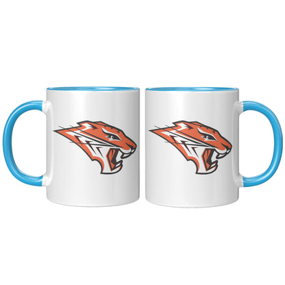 Grissom Tigers Logo 11oz White Accent Mug