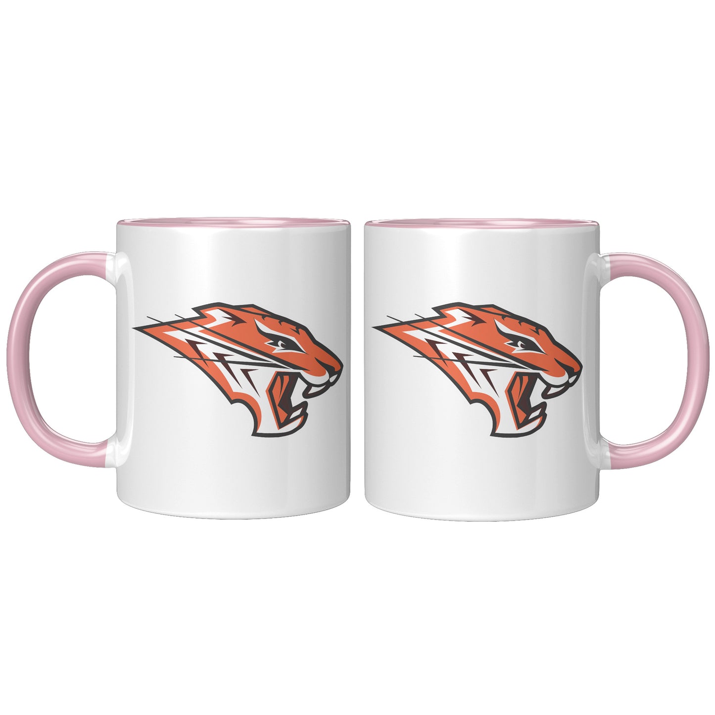 Grissom Tigers Logo 11oz White Accent Mug
