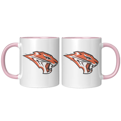 Grissom Tigers Logo 11oz White Accent Mug
